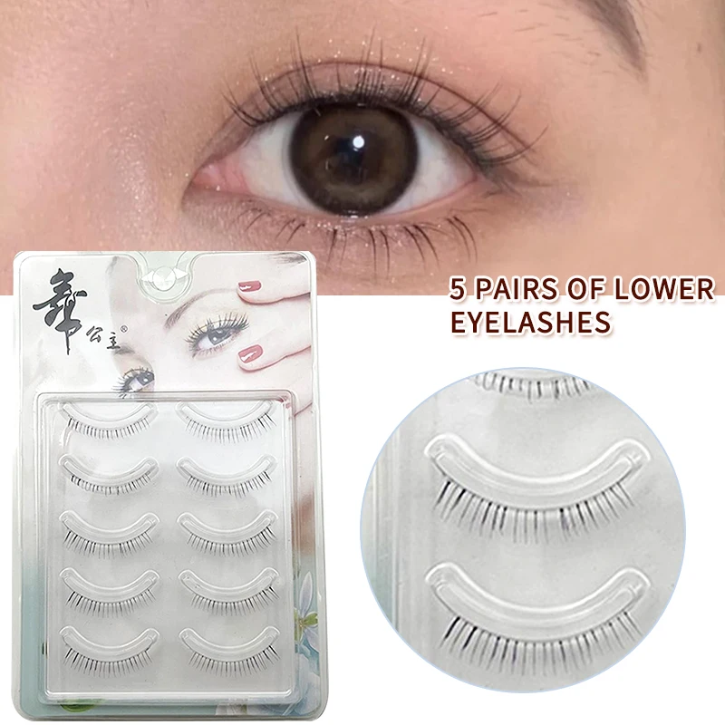 DINGSEN 5 Paar falsche Wimpern im natürlichen Look, Anime, koreanisch, japanisch, asiatisch, Cosplay, Cartoon-Augen, Manga-Wimpern, 3D-natürliche Wimpern – Detail 6