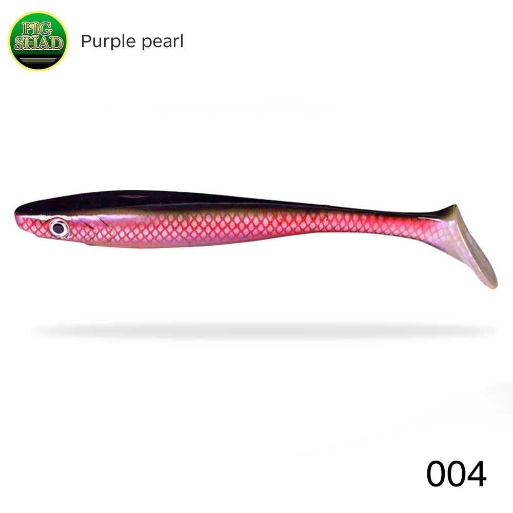 Hunthouse T-Tail Weicher Angelköder 120 mm/150 mm/200 mm Swimbait Pig Shad Schwimmender Jerkbait Wobbler für Hechtfischgerät LW227
