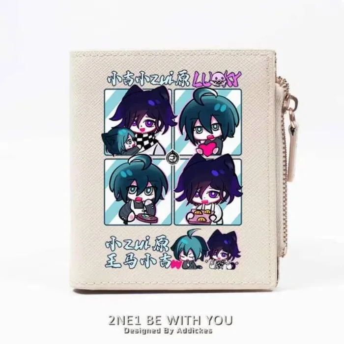 

Аниме Kokichi Oma Danganronpa V3, модный кошелек из искусственной кожи, кошелек для карт, сумка для денег на молнии, подарок для косплея B1733, аниме