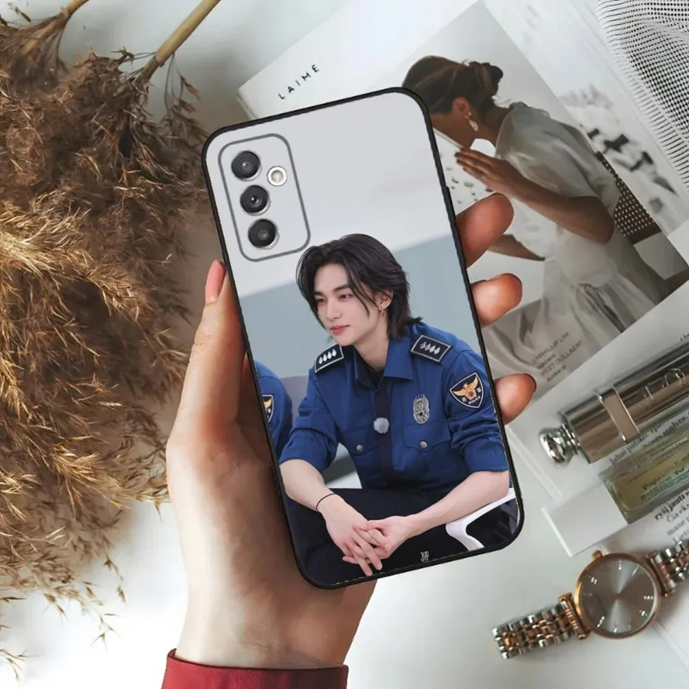 Kpop H-HyunJins Phone Case For Samsung S24,23,22,30,21,10,9,Ultra,Plus,Lite,FE,5G Black Soft Case