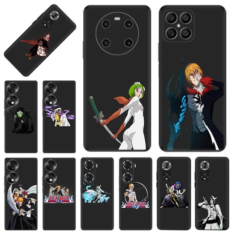 Phone Case For Honor X9b X6 a X7 X8 b 4G 70 90 Magic5 BLEACH Anime Kurosaki-Ichigo Huawei P20 P30 P40 P-SmartZ Protective Cover