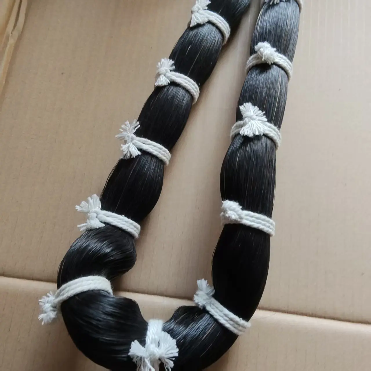 500 Grams Black Stallion Horse Tail Hair for Hair Extension 95cm or 100cm