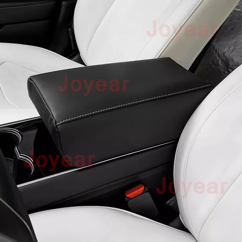 For Tesla Model Y/3 Armrest Booster Pad Memory Pad Foam Scratch-resistant Armrest Cover Leather Protective Interior Accessories