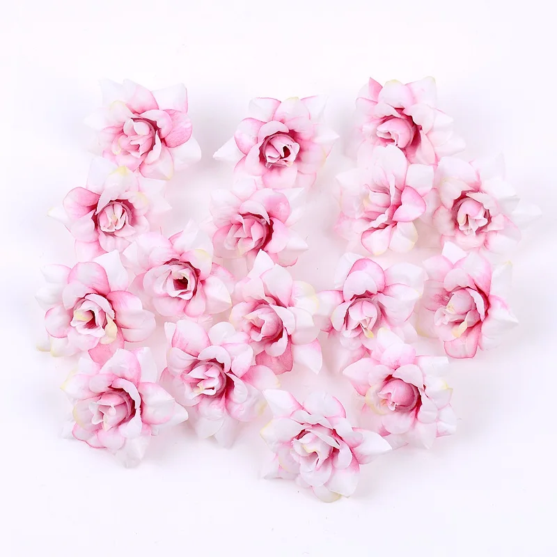50 Stück künstliche Blumen, 4,5 cm, künstliche Blumen für Heimdekoration, Hochzeit, Hochzeit, Dekoration, Partyzubehör, DIY-Girlande, Geschenkzubehör – Detail 10