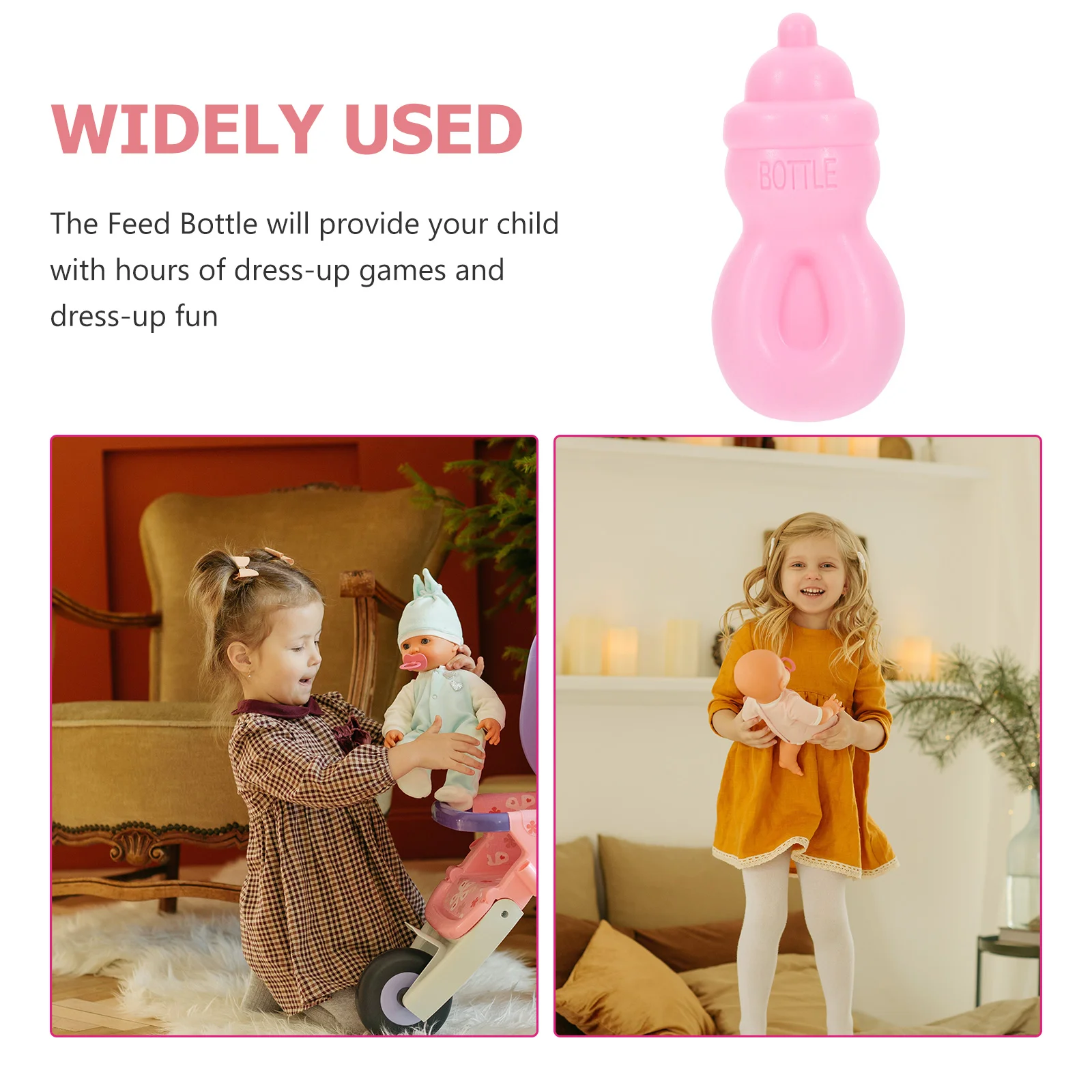 20 Pcs Baby Bottle Juice Bottles Dolly House Toy Miniature Simulation Feed Accessories