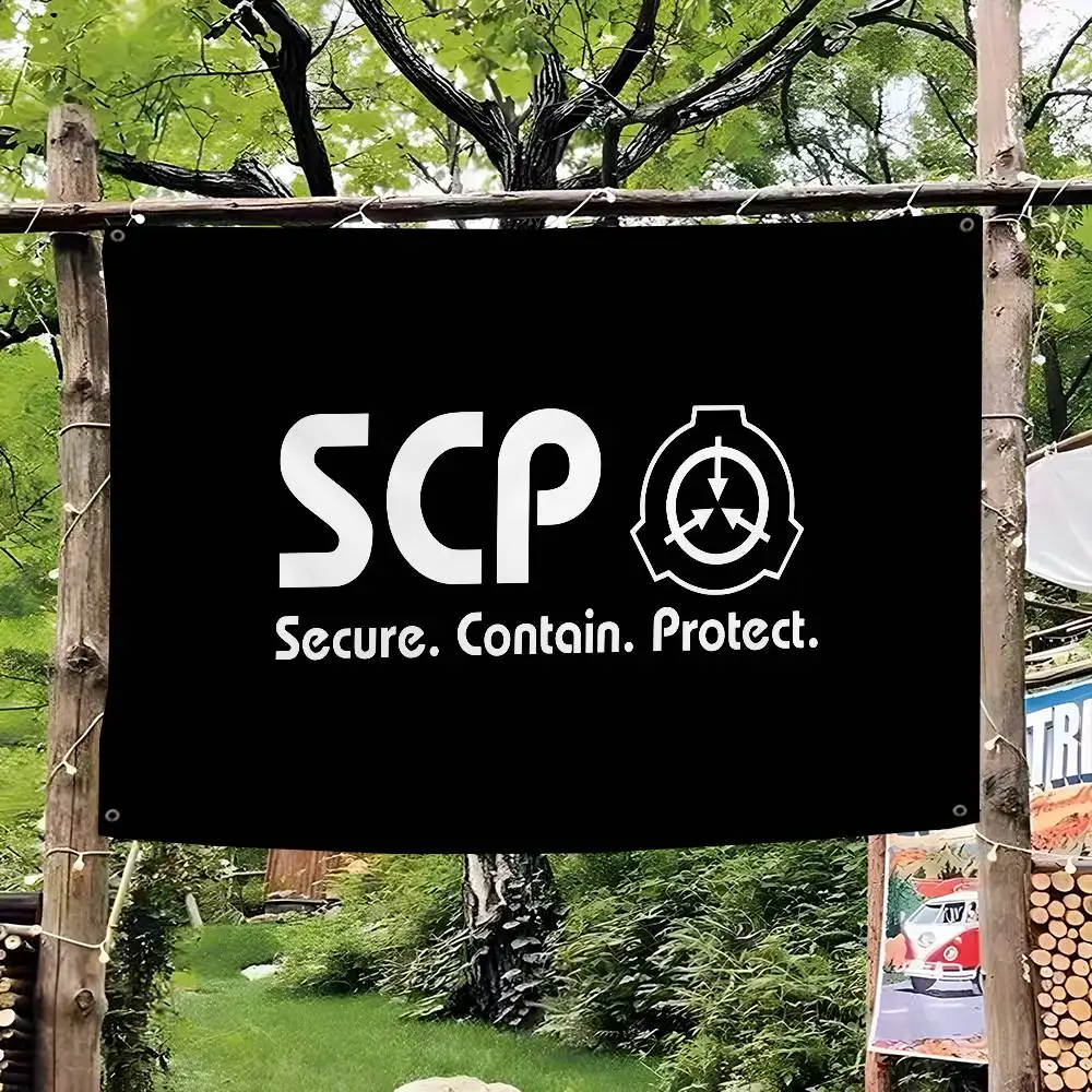 S-SCP Foundation Familientreffen Outdoor-Atmosphäre Flaggen Camping-Dekorationen Banner