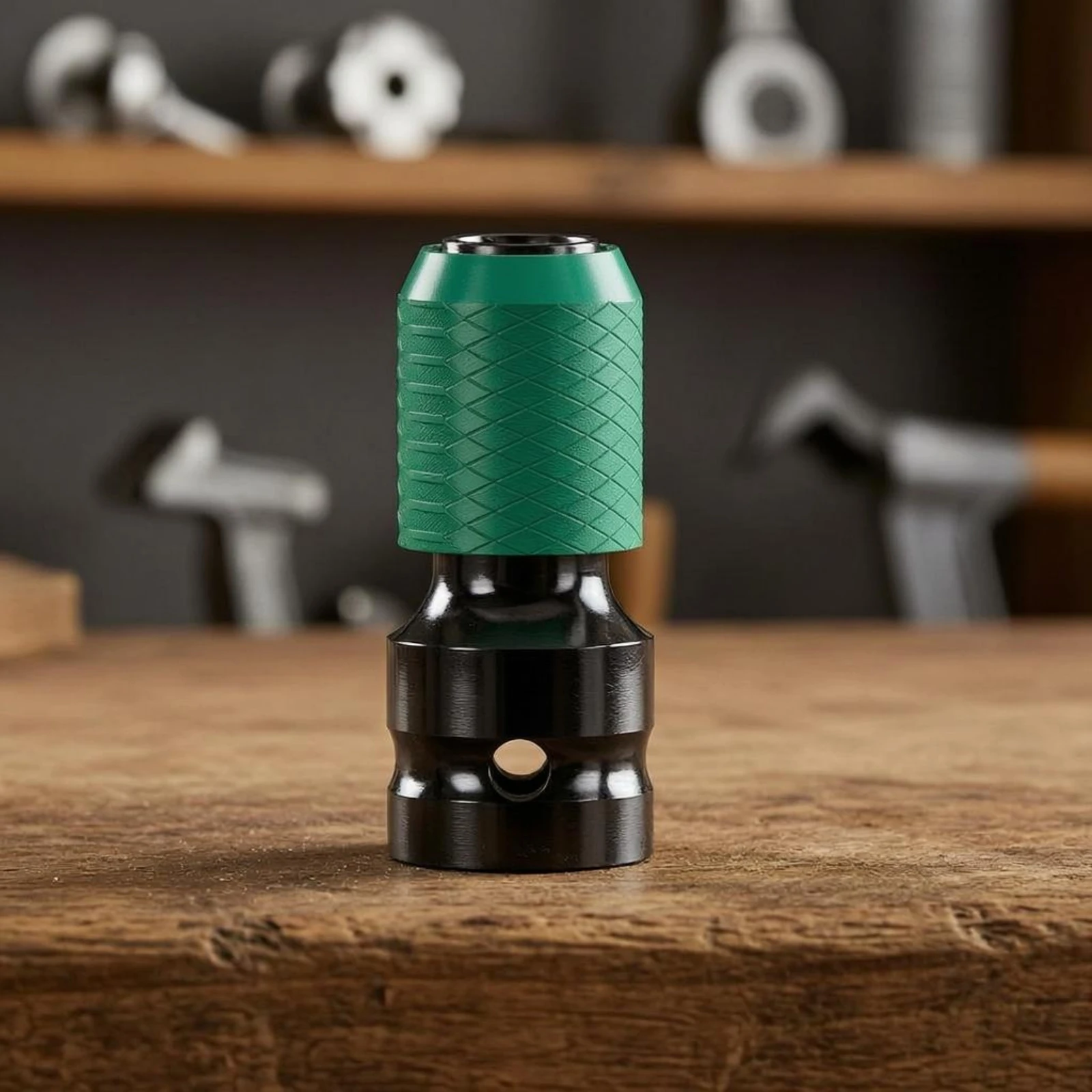 Telescopic Adapter Head Knurled Hex to Square Socket Adapter Tool Accessory High Force Long-Lasting view 3