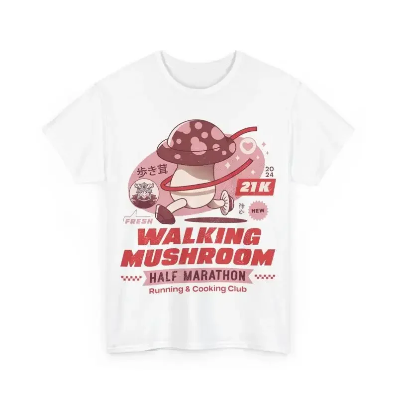 Walking Mushroom Marathon T Shirt Delicious In Dungeon Anime Cooking