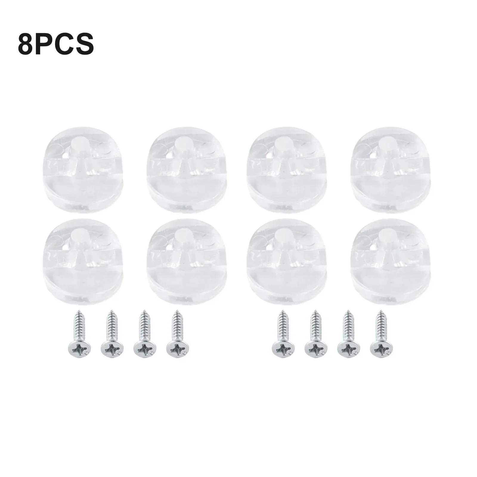 Fixing Screws Mirror Wall Hanging 3mm 4pcs Fixing Kit Glass Bracket Mirror Mounting Hanging Plastic High Quality