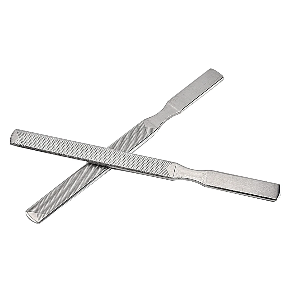 

2Pcs Nail Buffer Polishing Strip Double Side Manicure Tools Portable Stainless Steel Nail Double Side Manicure Tools Clippers