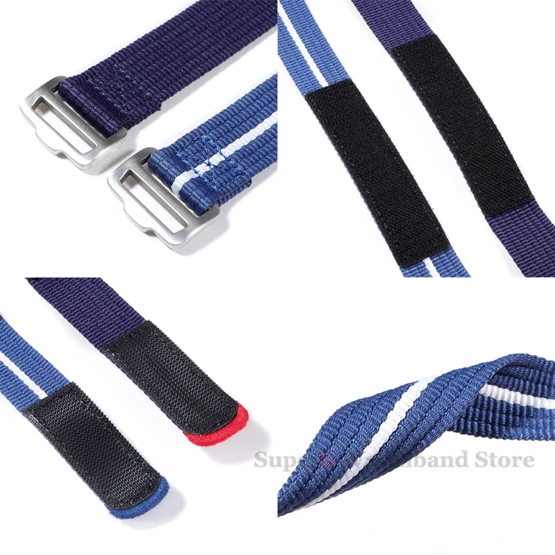 قسط النايلون حزام (استيك) ساعة ل تيودور ل Seiko 20 مللي متر 22 مللي متر الرجال العسكرية الرياضة المعصم الفرقة ل رولكس استبدال قماش معصمه