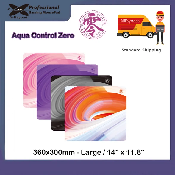 360x300x4mm X-Raypad Aqua Control Zero Gaming Mouse Pads With Durable Stitched Edges Non Slip Rubber Base xraypad Keyboard Mat