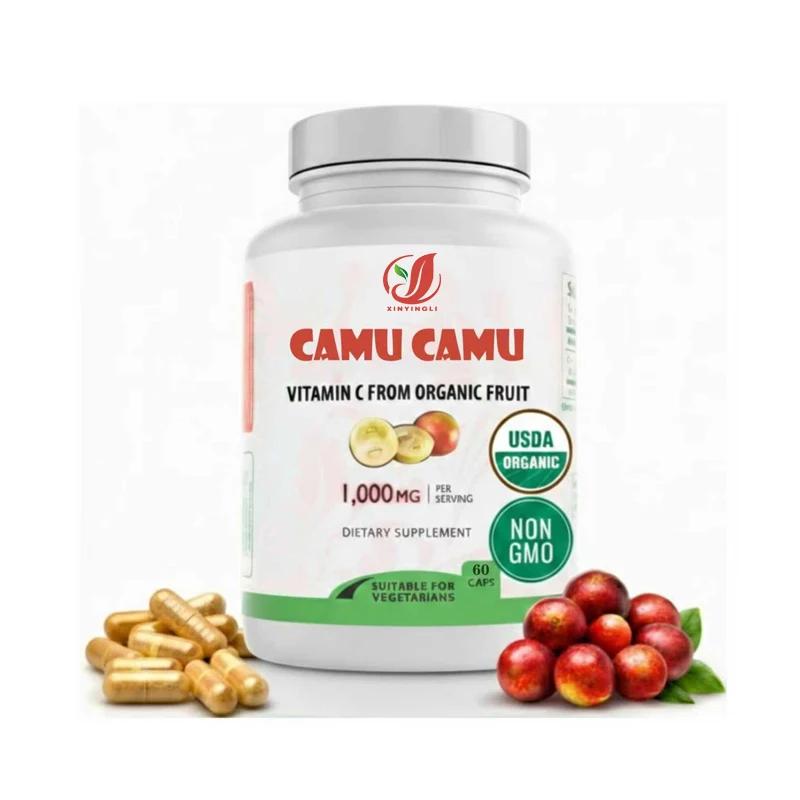 Cápsulas de Camu Camu con Vitamina C Orgánica 1000mg, Suplemento para el Apoyo Inmunológico y Antienvejecimiento de la Piel