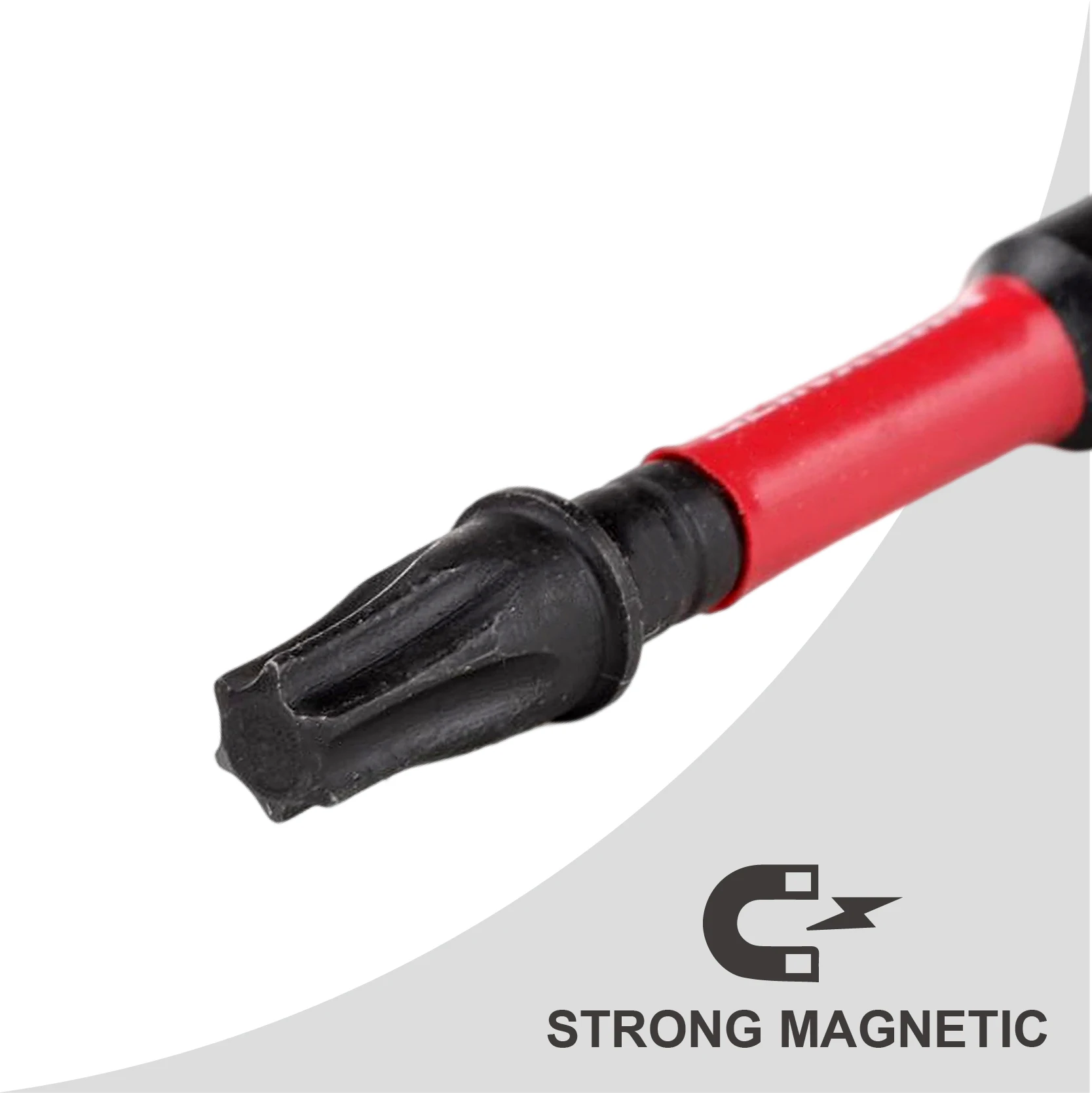 Geinxurn 3 Inches #25 Torx Impact Screwdriver Bit,S2 Alloy Steel Magnetic T25 Driver Bit Set
