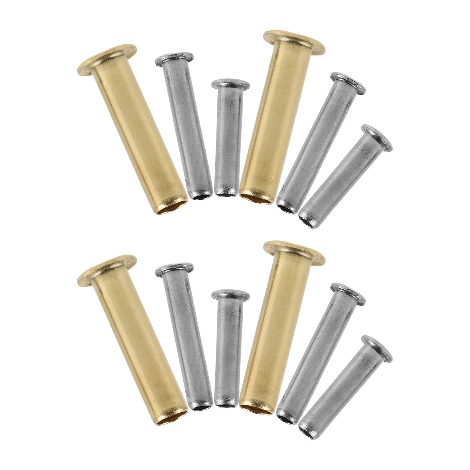 12Pcs Umbrella Repair Rivets Pins Strong Metal Eyelet Connectors for Folding Straight Umbrella Rib Fixing DIY Repair Replacement