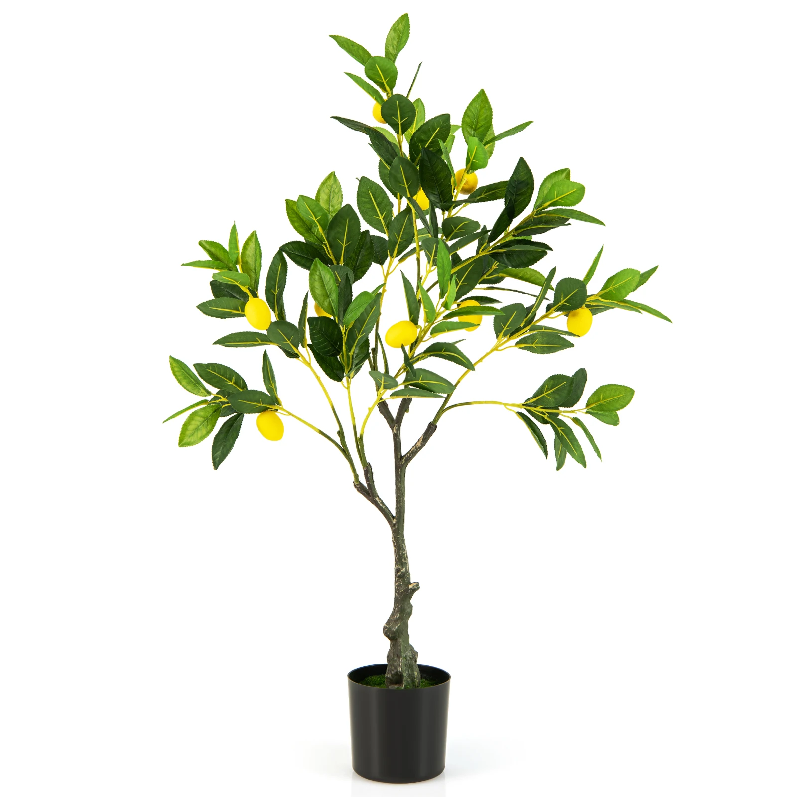 Artificial Lemon Tree, Lime Tree with Pot & 9 Lemons, Artificial plant with Fruit, Citrus plant Potted Plant Room plant