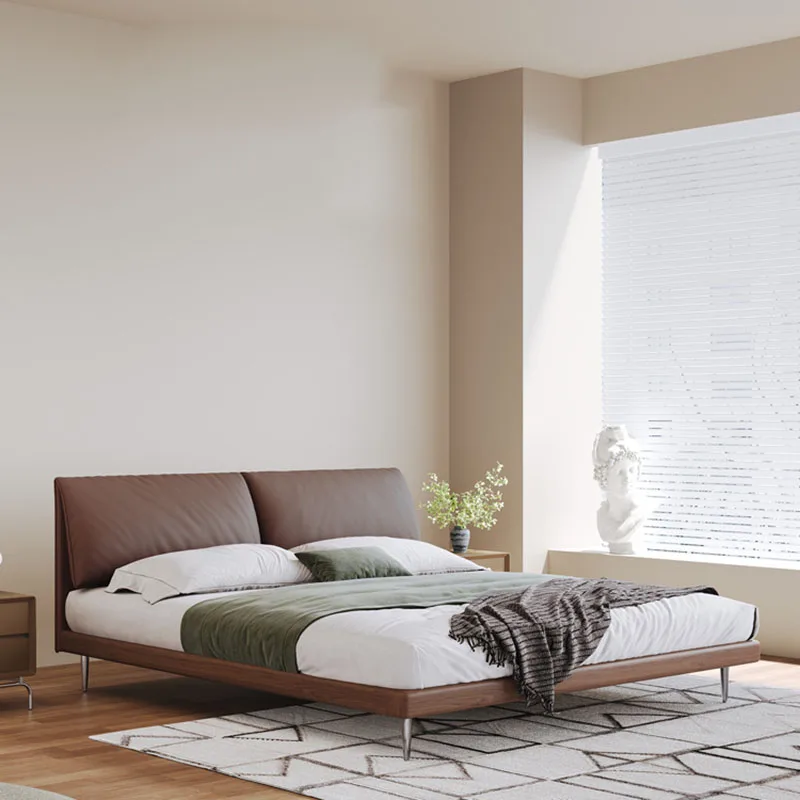 

Double Luxury Bed Wooden Design Modern Comfortable Cheap Sleeping Creative Safe Bed European Cama Solteiro Ornaments Home Decor