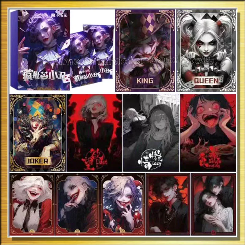 Joker Card King And Queen Crazy Clown Movie Anime Character Collection Cards Children Kids Toy Birthday Gift