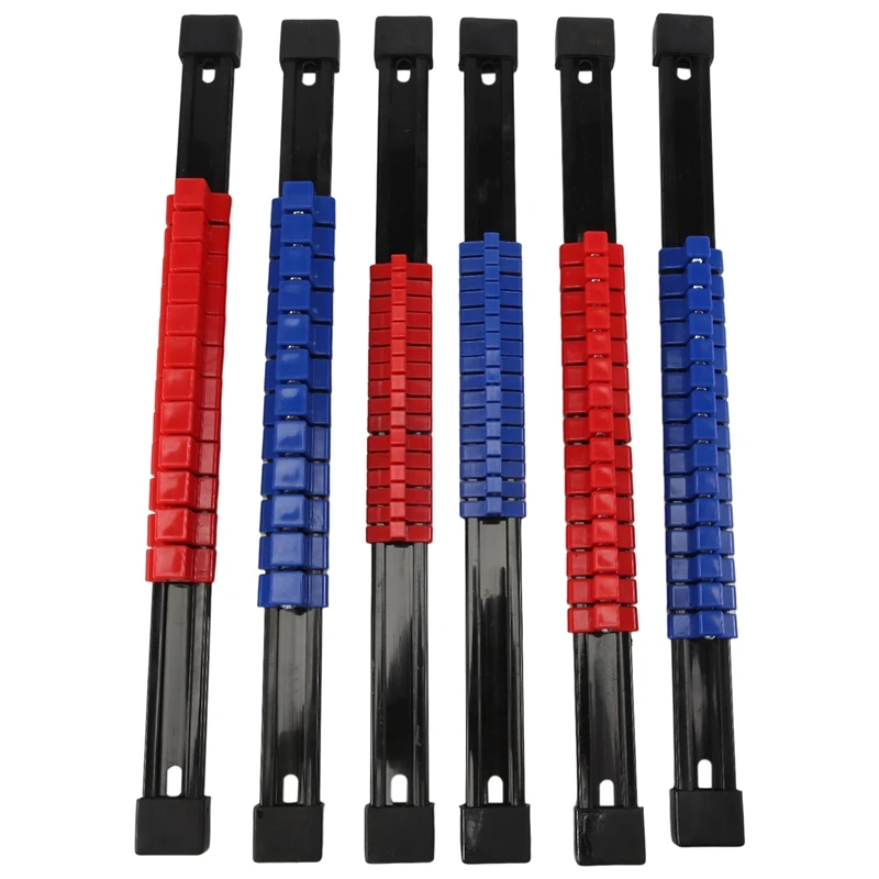 Organizador de enchufes ABS, soporte para enchufes, Unidad de 1/4 pulgadas X 32 Clips, Unidad de 3/8 pulgadas X 30 Clips, Unidad de 1/2 pulgadas X 24 Clips,6 piezas