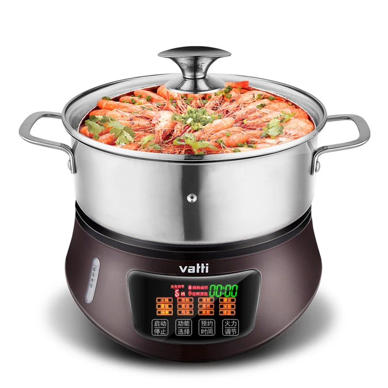 

Household Electric Steamer Hot Pot Multifunctional Steam Cooker Electric Steam Kitchen Electric Steame Pot