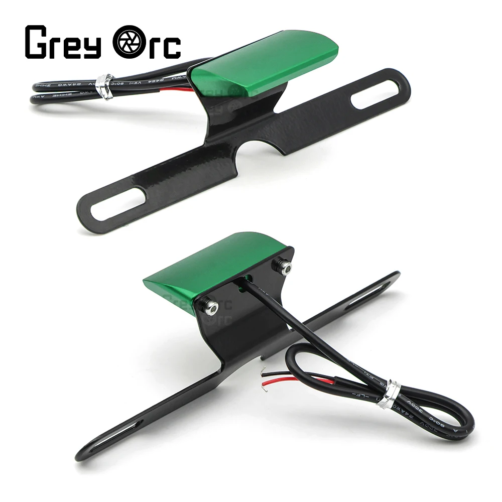 

Universal License Plate Led Light For Yamaha Kawasaki Suzuki Honda CNC Licence Number Plate Lamp Bracket Motorcycle Accessories