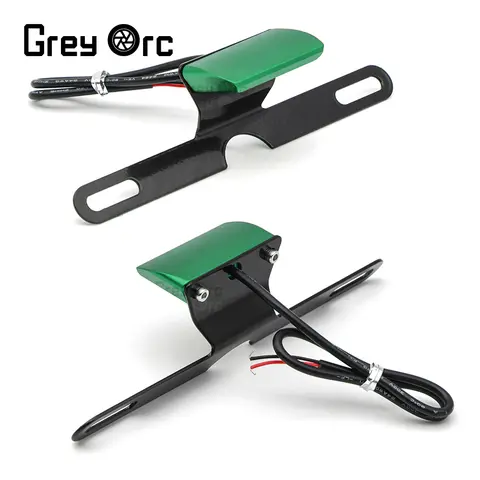 Luz Led Universal para matrícula, soporte de lámpara para matrícula CNC, accesorios para motocicleta, Yamaha, Kawasaki, Suzuki, Honda