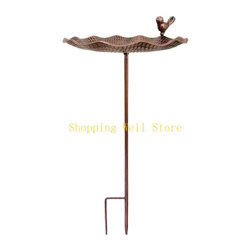 

KX4B Decorative Metal Bird Feeder With Vintage Iron Detailing For Outdoor Garden Use