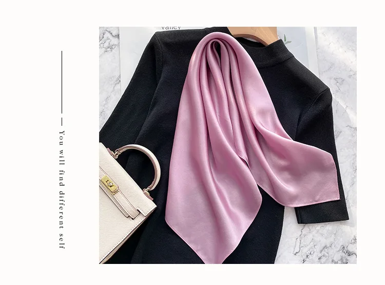 Mode echte Seide Schal Frauen Schals Wraps für Damen Halstuch Foulard Schals Pashmina weiblichen Schal Hijab Bandana – Detail 17
