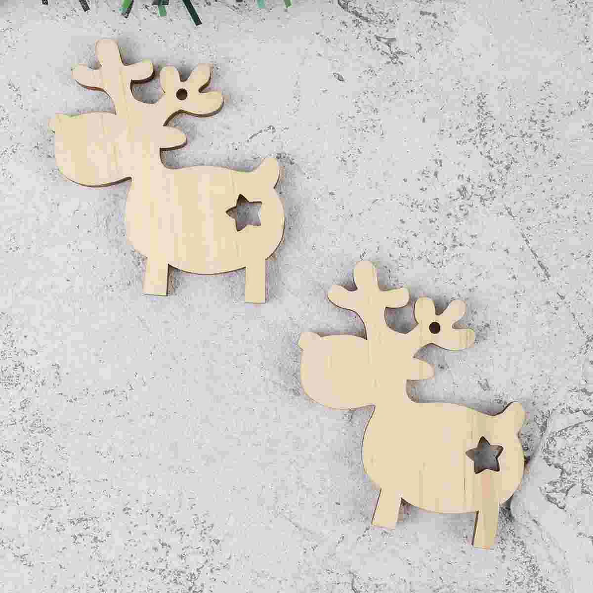 Christmas Decorative Props Pendant for Tree Hanging Wooden Gifts Stocking Stuffers