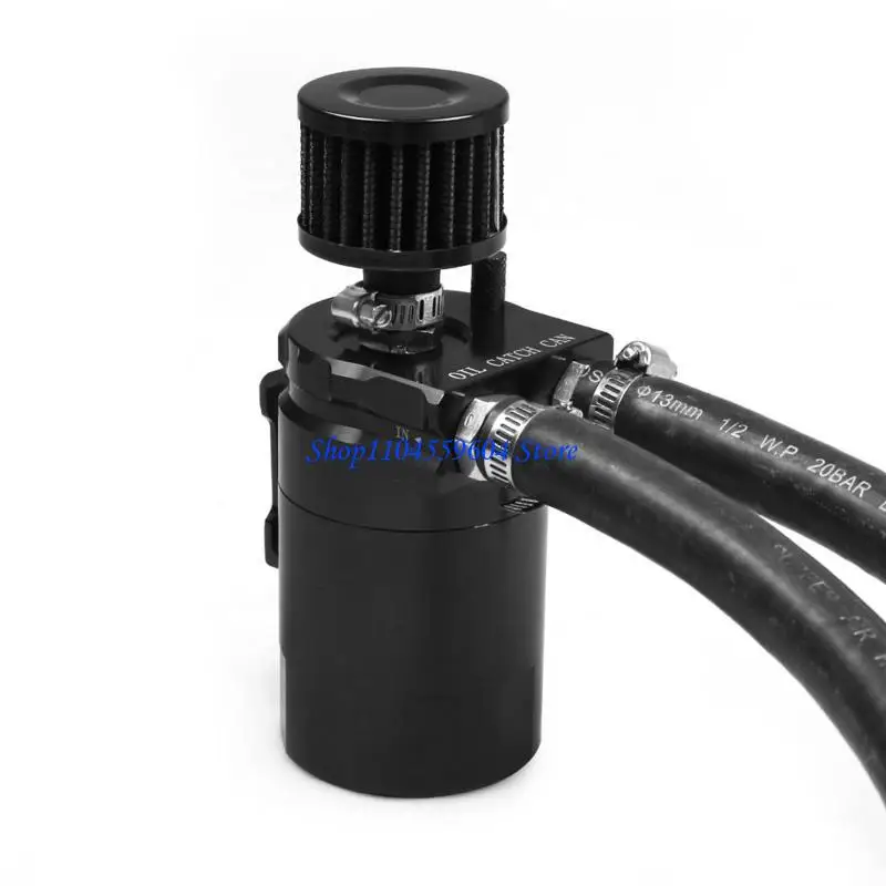 

12QM Car Oil Catch Can for Tank Oil Separator Filter Drain for Valve for F-150 5.0L/6.2L Automotive Reservoirs