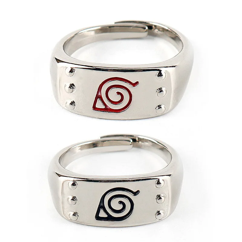 Naruto anime peripheral ring, oil dripping technique, bright color not easy to fade, adjustable size