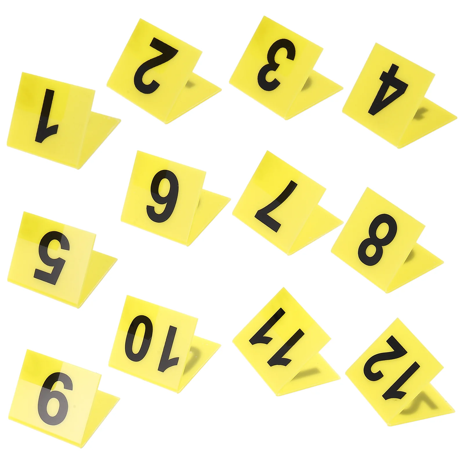 

12pcs Halloween Clue Game Party Supplies Detective Party Number Tents Crime Scenes Investigation Props Number Markers for Myster