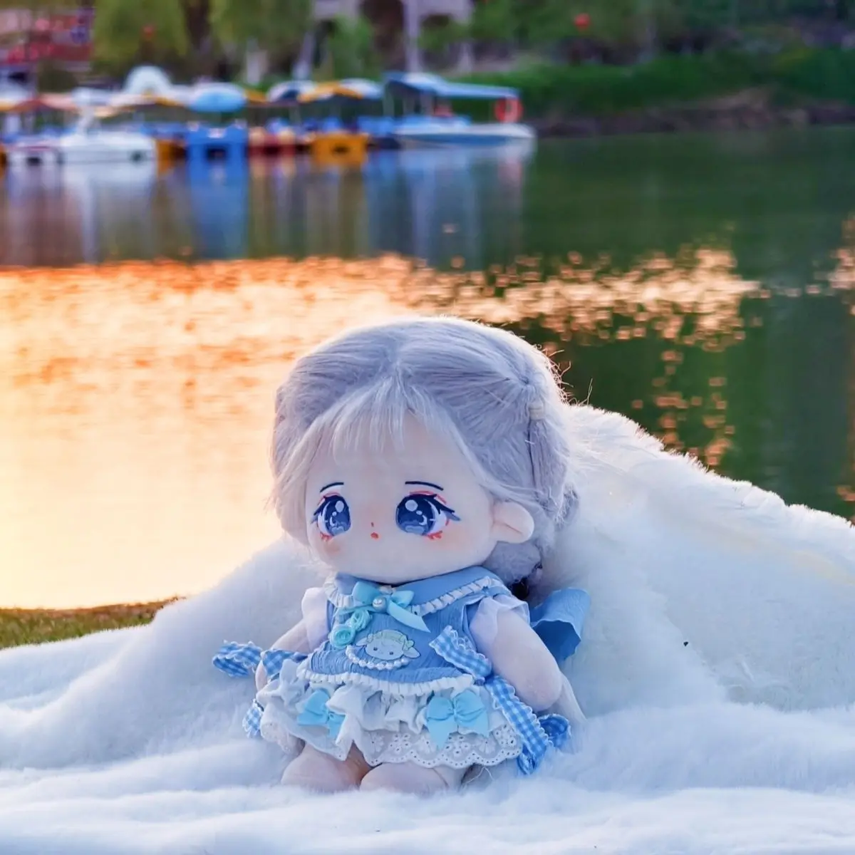 A 20cm-sized cotton doll's outfit, a cute and exquisite clothing set from the Blue Mist Cotton Candy series view 4