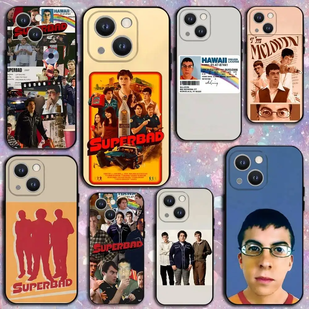 

Mclovin Movie Superbad Phone Case For iPhone 16,15,14,13,12,11 Plus,Pro Max,XS,X,XR,SE,Mini,8,7,Soft Silicone Black Cover