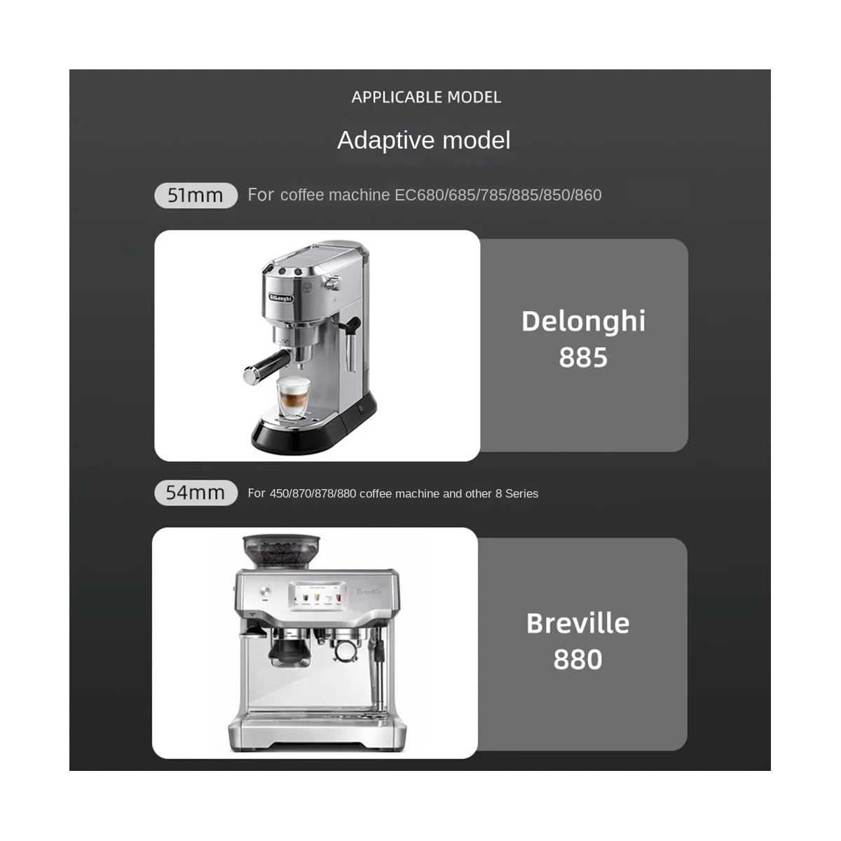 Junta de cabezal de preparación de silicona para cafetera, anillo de sellado, piezas de máquina para cafetera 450/870/878/880
