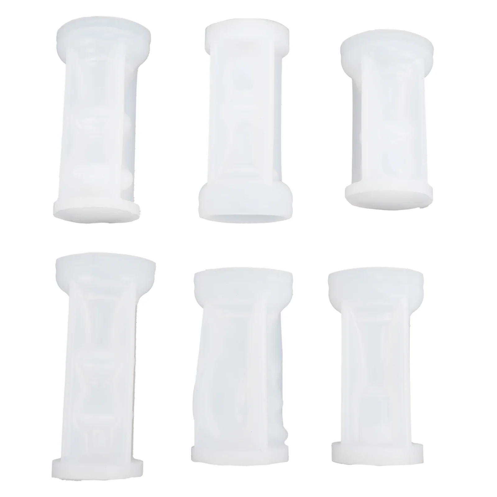 6 Pcs Chess Shape Silicone Mold for Scented Aromatherapy Craft Handmade Soap Epoxy Resin Decorative Making Tool Flexible