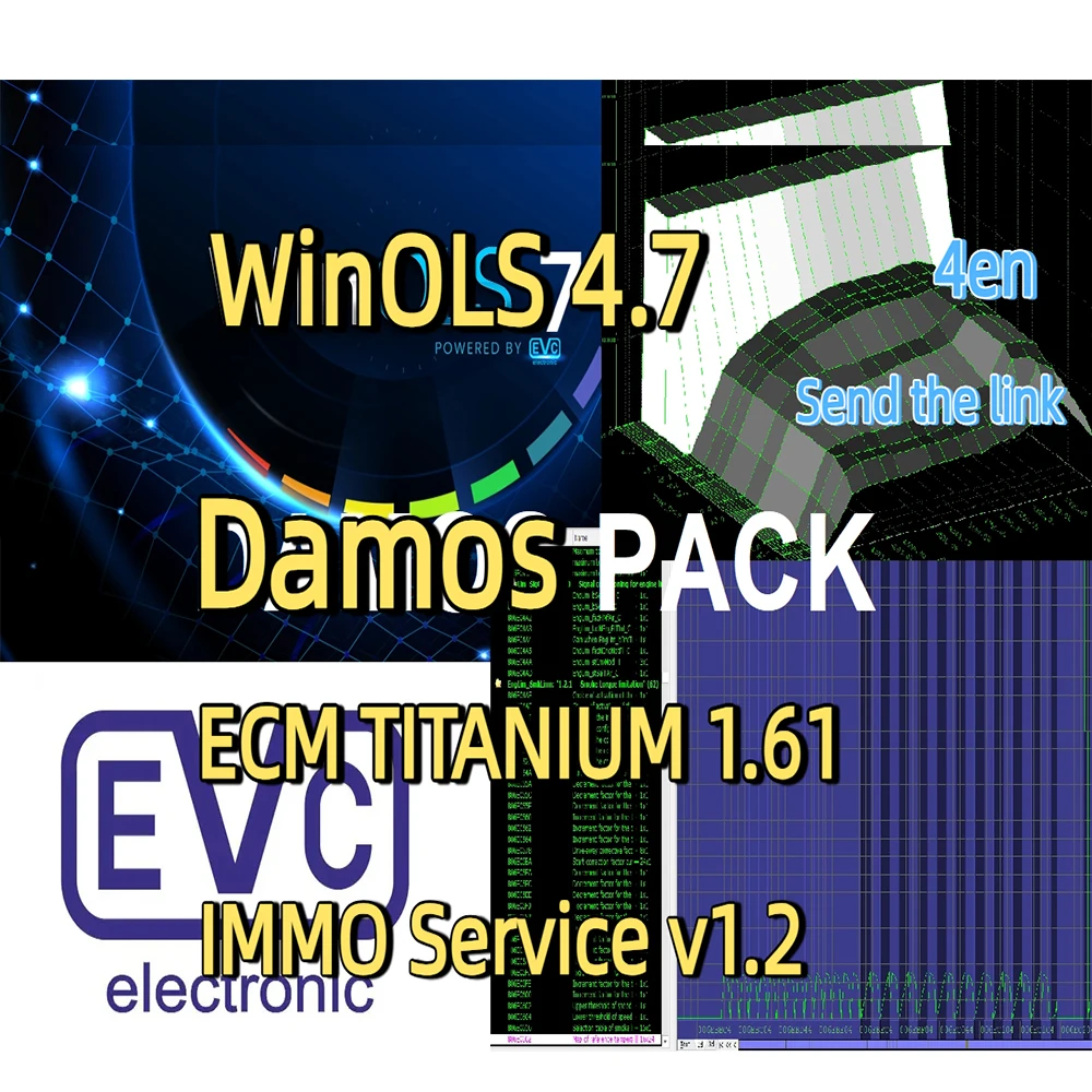 

2025 Hot WinOLS 4.7 Software de reparación de automóviles con Damos 2021 archivos ECM titanio 26100 herramienta de servicio Immo