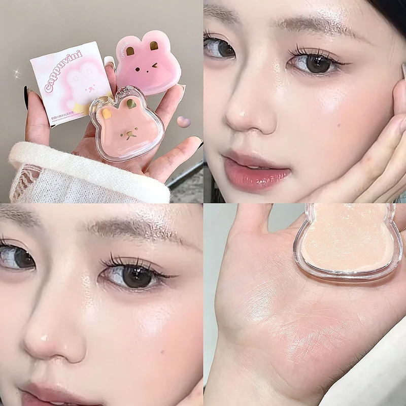 Water Gloss Cheek Cream Monochrome Blush Paste Mud Purple Orange Tint Brighten Lips Cheek Contour Rouge Waterproof Makeup Blush