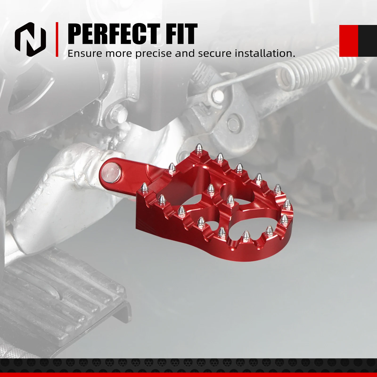 NICECNC Für Honda XR650L 1993-2025 Motorrad CR80R CR85R XR250R XR400R XR600R XR650R Fußrasten Fußstützen Pedale – Detail 9