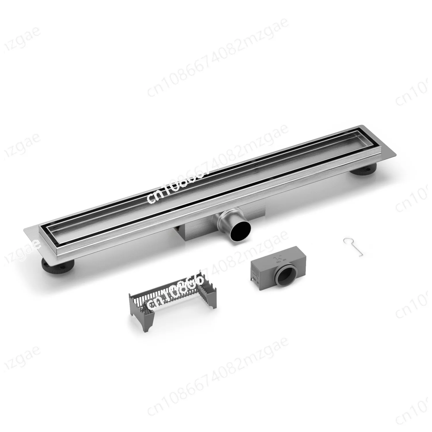 

Напольный слив из нержавеющей стали 304 для ванной комнаты, невидимый, под плитку, линейный дизайн, с функцией дезодорации