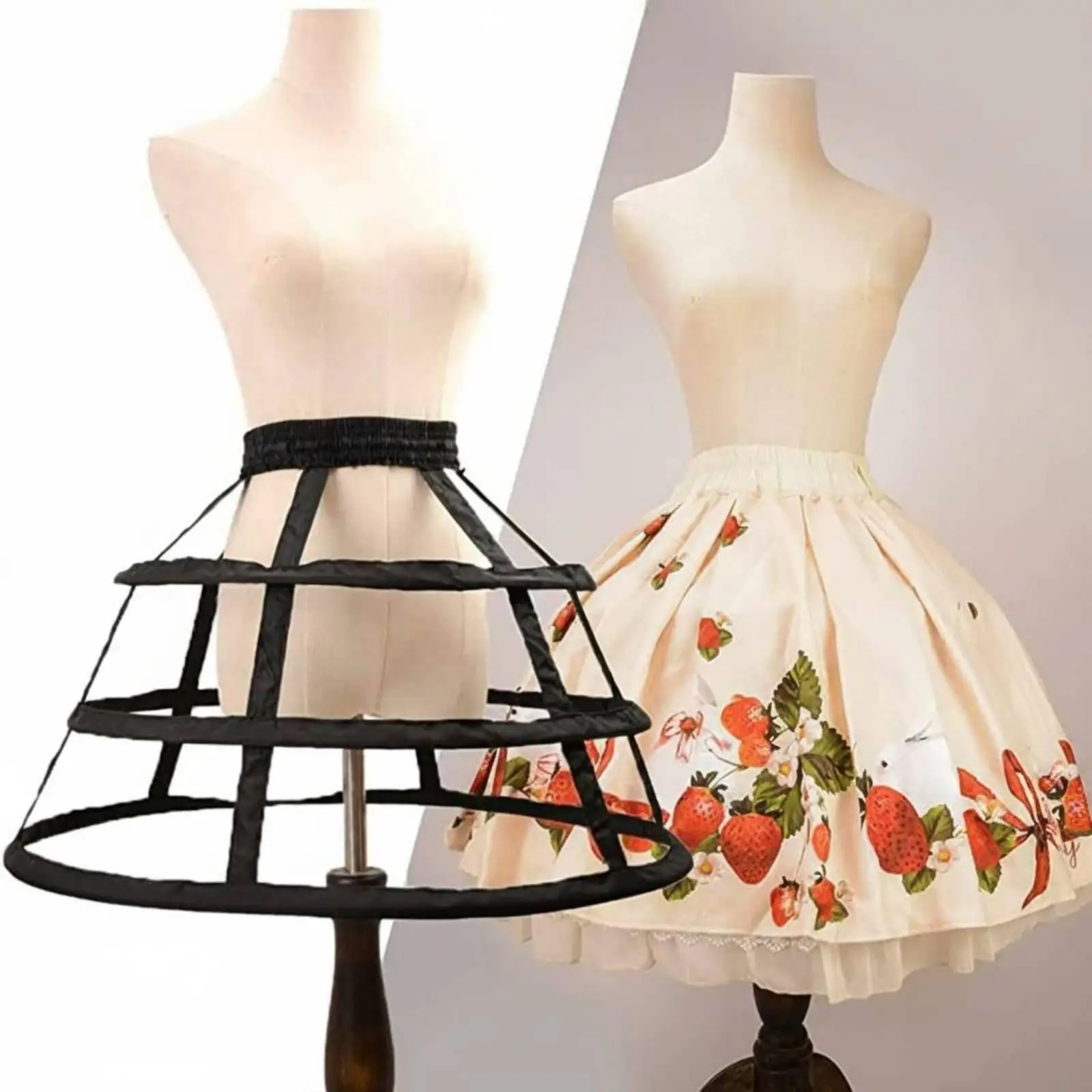 Lolita Skirt Hoop Breathable Formal Wear Accessory Steel Bones