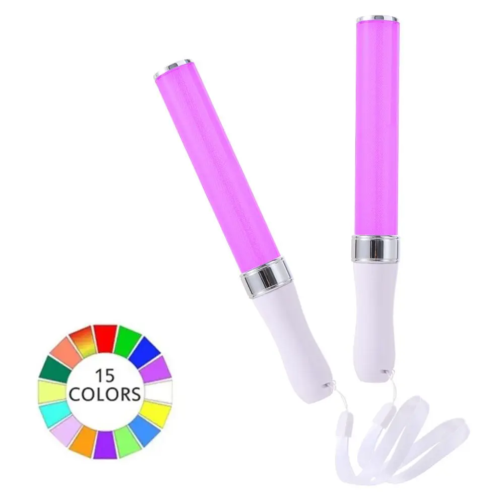 15 Colors Switchable LED Light Sticks Colorful Creative Glow Sticks Portable Atmosphere Lamp Weddings Celebrations