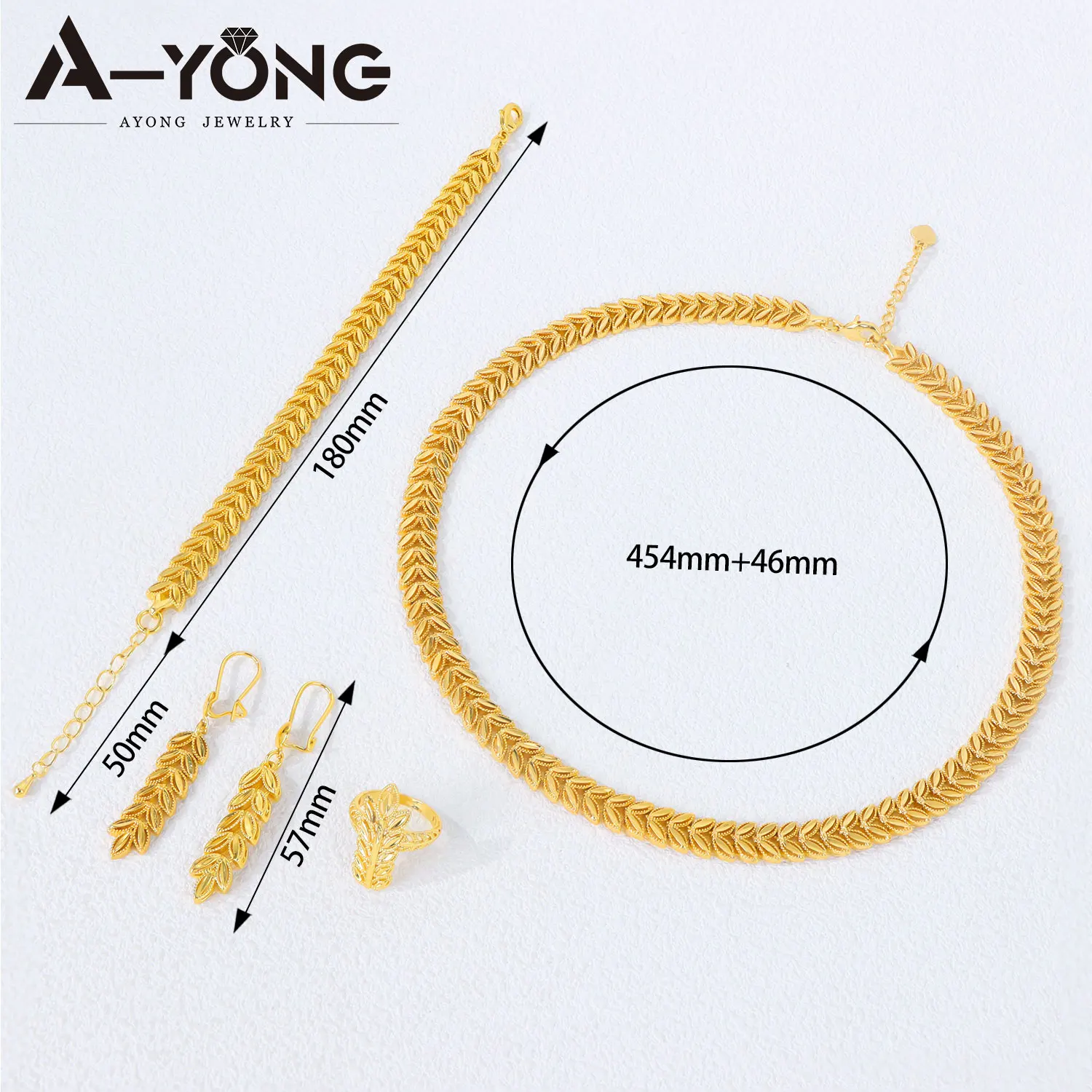 Nigeria Braut-Hochzeitsschmuck-Set, 24 Karat vergoldet, arabische Quaste, heiraten, Halskette, Armband, Ohrringe, Ring, marokkanischer Vintage-Schmuck – Detail 3