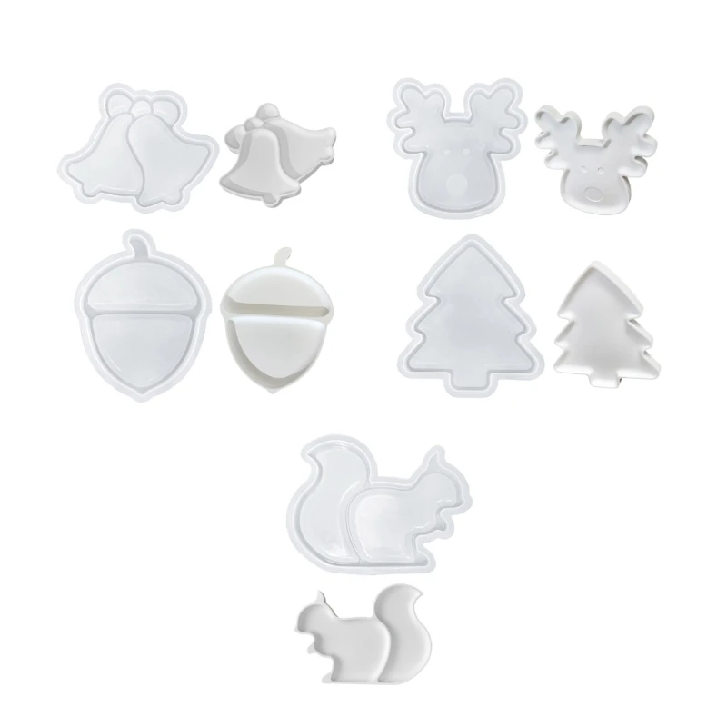 

Trendy Large Christmas Sturdy Silicone Mold for Resin Castes Epoxy Tray Dish Molds Craft Supplies Jewelry Holder Making