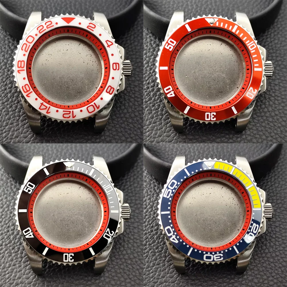 

Высококачественный серебристый корпус GMT с внутренним кольцом 40,5 мм, мужской корпус для часов, подходит для NH34/35/36, механизм/циферблат, автоматическая коробка для часов