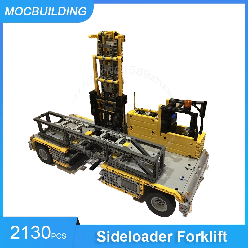 MOC Building Blocks Sideloader Forklift DIY Assemble Bricks Technology Creative Transportation Educational Toys Gifts 2130PCS