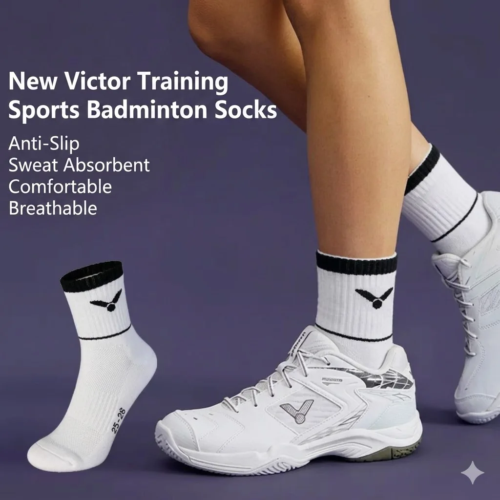 

3 Pairs badminotn Tennis Socks Thicken Bottom Badminton Breathable Sports Socks for Men women PG401C