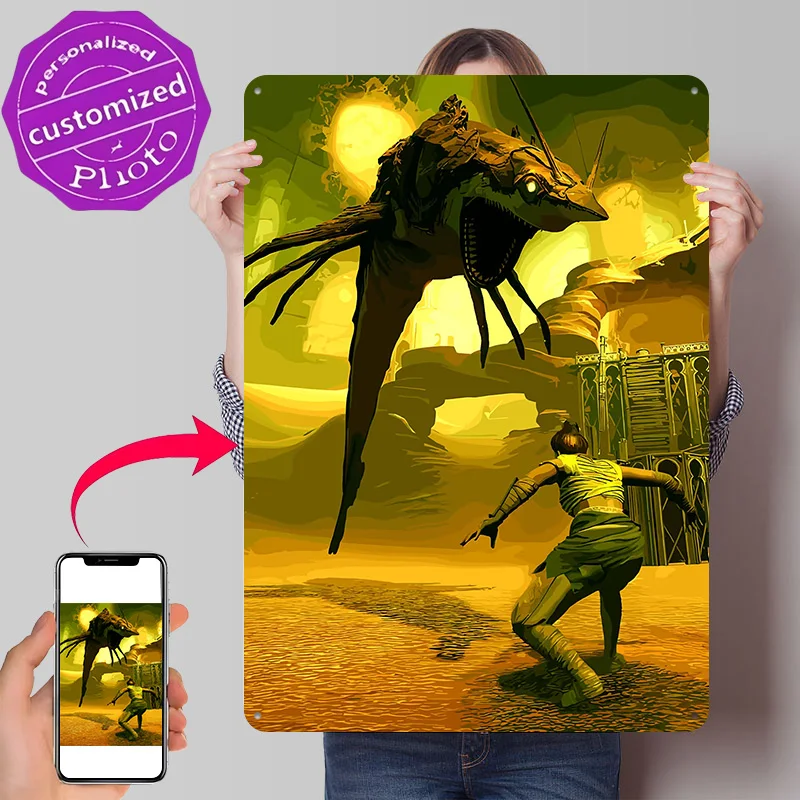 Another World Game 3D Printed Texture Poster Personalized Wall Art Retro Metal Tin Signs for Home Decor Accessories Wand Deko