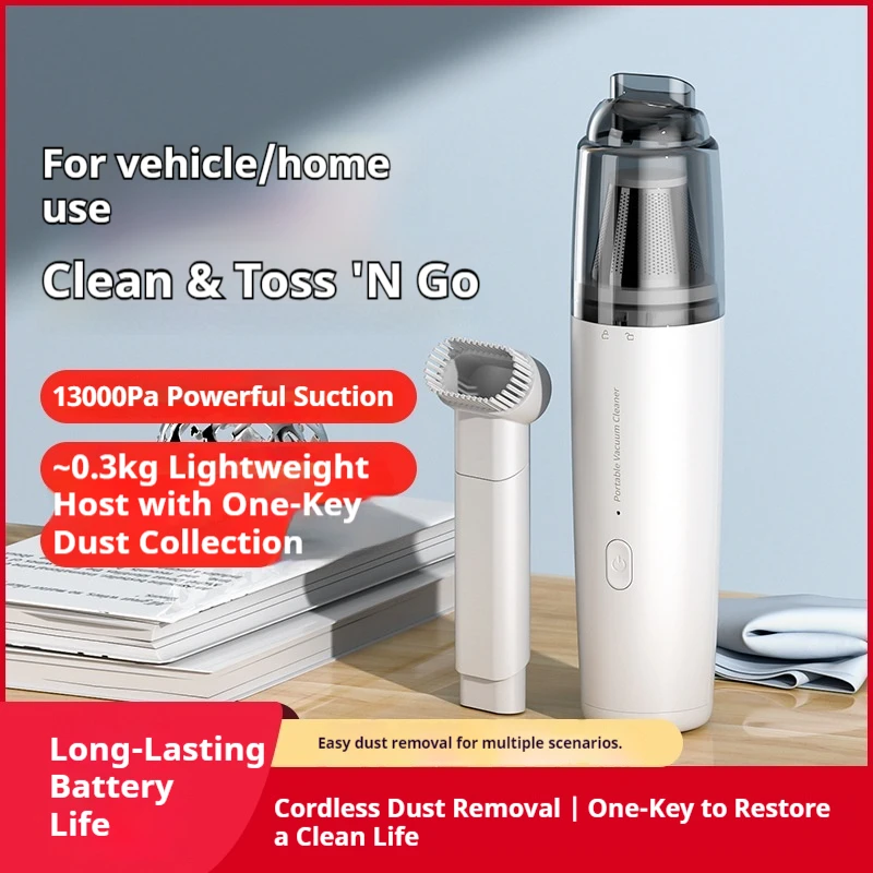 Wireless Car Vacuum Cleaner - High Suction Portable Handheld Rechargeable Mini Vacuum for Car & Home Use