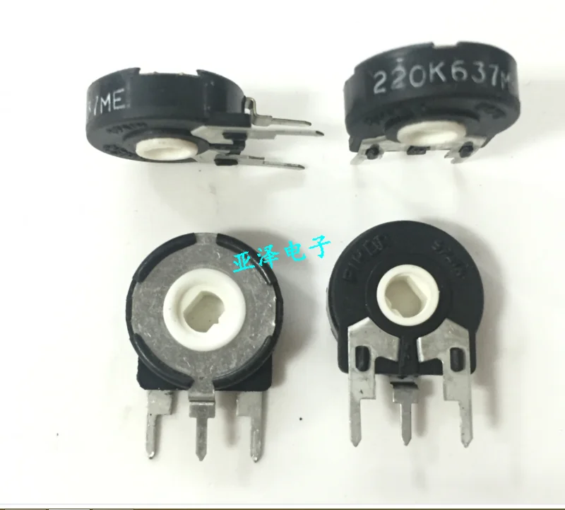 3PCS/LOT Spanish PIHER adjustable potentiometer PT15-220K vertical elliptical hole